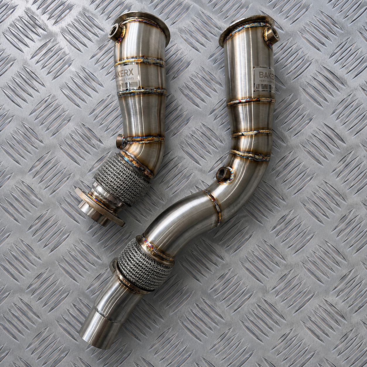 BakerX S55 3.5" Downpipes