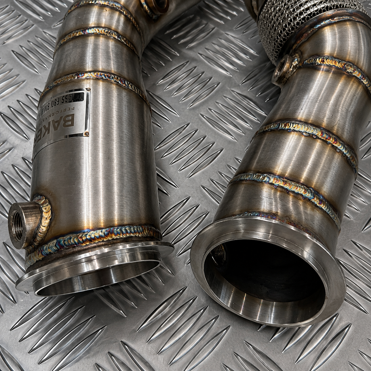 BakerX S55 3.5" Downpipes